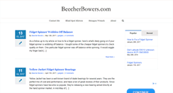 Desktop Screenshot of beecherbowers.com